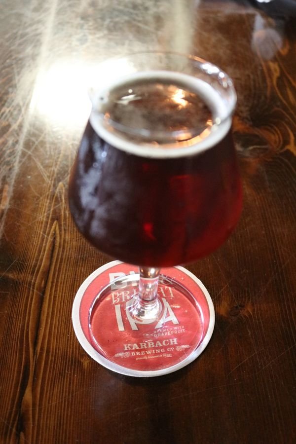 Instagram post: amber craft beer served in a glass